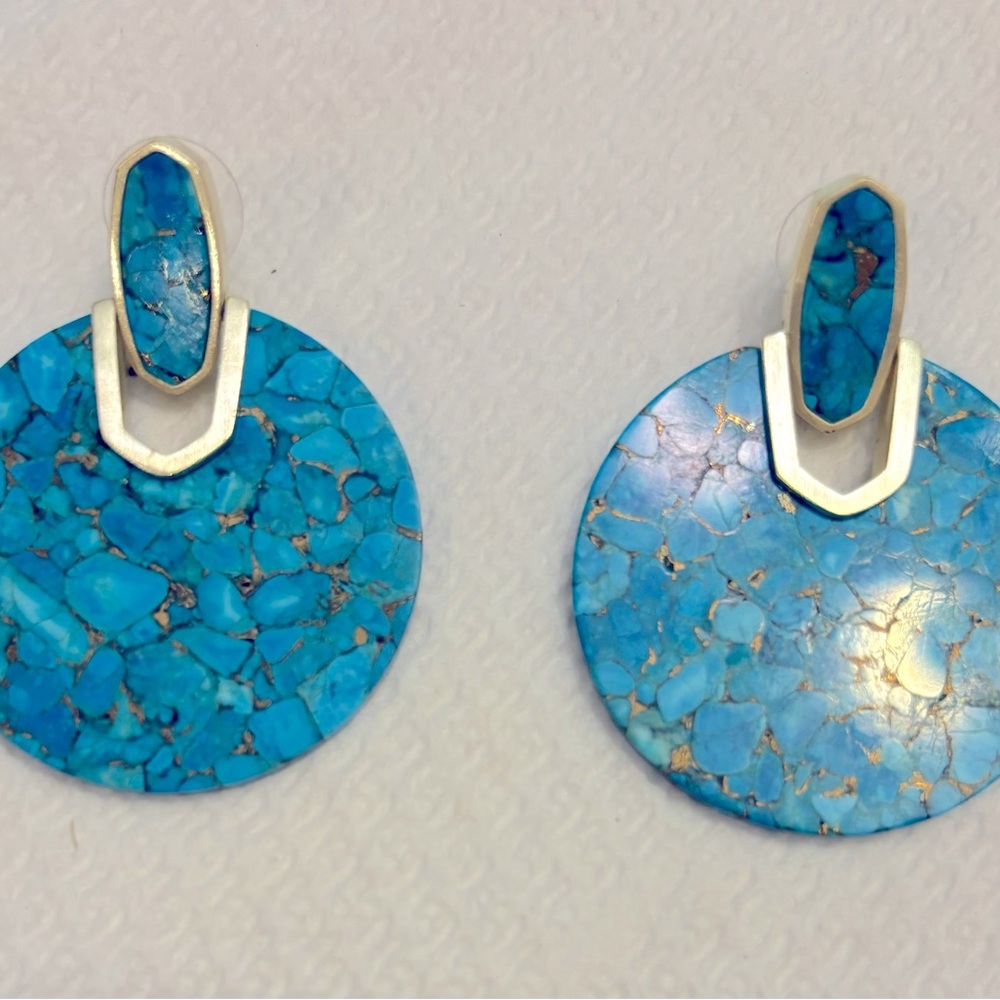 Kendra Scott Didi-turquoise and gold